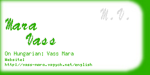 mara vass business card